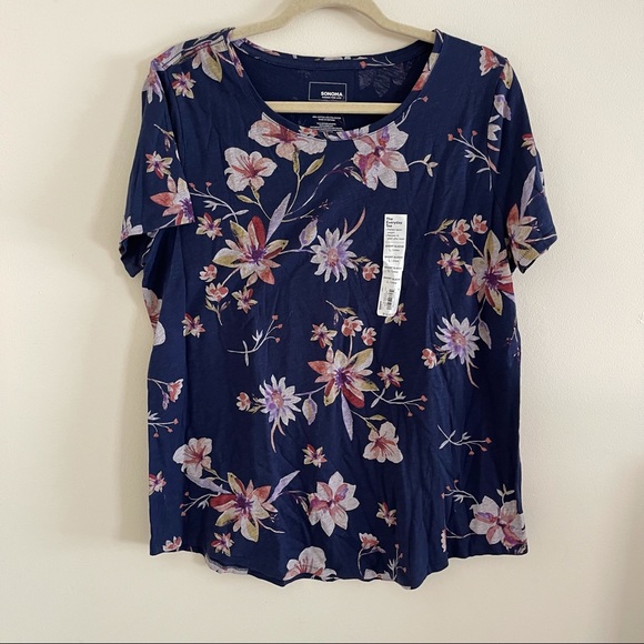 Sonoma Tops - NWT Sonoma Everyday Tee Floral Print